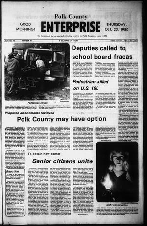 Polk County Enterprise (Livingston, Tex.), Vol. 98, No. 87, Ed. 1 Thursday, October 23, 1980