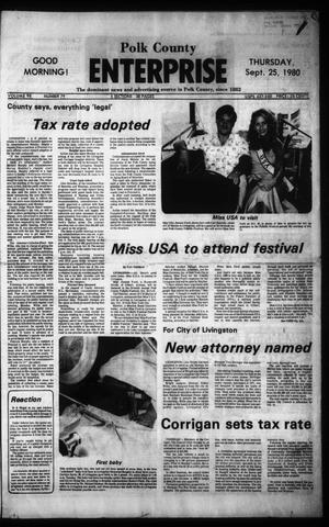 Polk County Enterprise (Livingston, Tex.), Vol. 98, No. 79, Ed. 1 Thursday, September 25, 1980