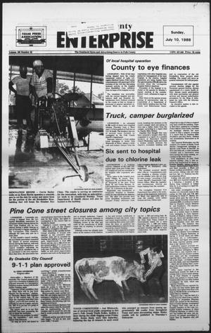 Primary view of object titled 'Polk County Enterprise (Livingston, Tex.), Vol. 106, No. 55, Ed. 1 Sunday, July 10, 1988'.
