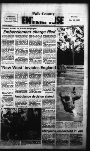 Primary view of object titled 'Polk County Enterprise (Livingston, Tex.), Vol. 105, No. 43, Ed. 1 Thursday, May 28, 1987'.