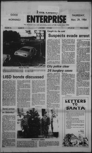 Polk County Enterprise (Livingston, Tex.), Vol. 102, No. 93, Ed. 1 Thursday, November 29, 1984