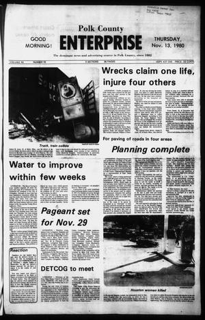 Polk County Enterprise (Livingston, Tex.), Vol. 98, No. 93, Ed. 1 Thursday, November 13, 1980
