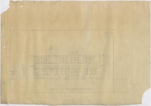 Primary view of object titled 'Two-Story House, Texas: Front Elevation'.