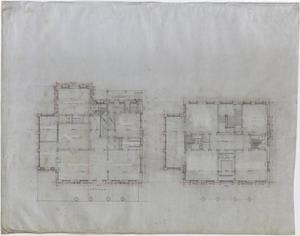 Primary view of object titled 'Two-Story House, Texas: Floor Plans'.
