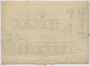 Primary view of object titled 'Fairmont Methodist Episcopal Church, Abilene, Texas: Elevations'.