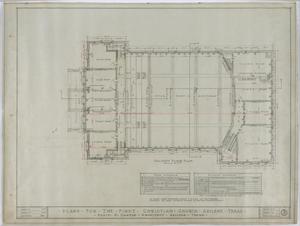 Primary view of object titled 'First Christian Church, Abilene, Texas: Balcony Floor Plan'.