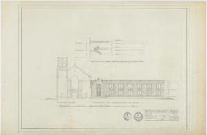 First Presbyterian Church Educational Building, Abilene, Texas: Elevation and Section