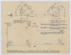 Primary view of object titled 'Pioneer Drive Baptist Church Educational Building, Abilene, Texas: Concrete Pad Details'.