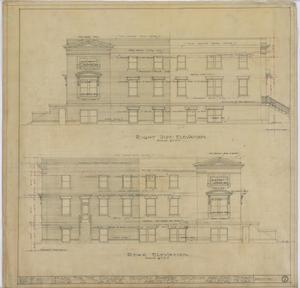 Primary view of object titled 'College Heights Baptist Church, Abilene, Texas: Right Side and Rear Elevations'.