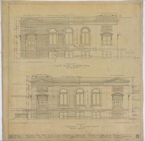 Primary view of object titled 'College Heights Baptist Church, Abilene, Texas: Left Side and Front Elevations'.