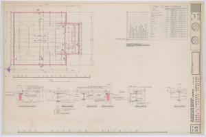 Primary view of object titled 'Pioneer Drive Baptist Church Educational Building, Abilene, Texas: Roof Framing Plan'.