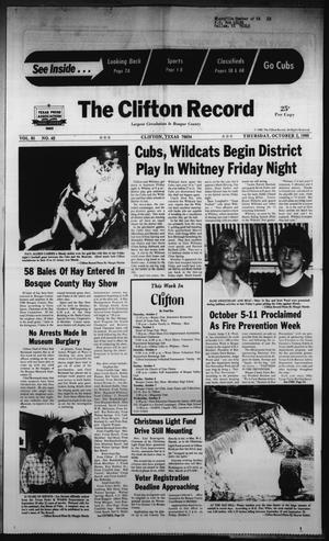 The Clifton Record (Clifton, Tex.), Vol. 85, No. 40, Ed. 1 Thursday, October 2, 1980