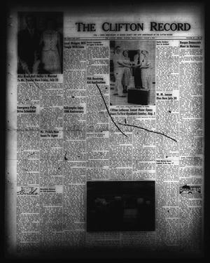 Primary view of object titled 'The Clifton Record (Clifton, Tex.), Vol. 60, No. 27, Ed. 1 Friday, August 6, 1954'.