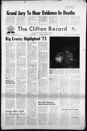 Primary view of object titled 'The Clifton Record (Clifton, Tex.), Vol. 79, No. 1, Ed. 1 Thursday, January 3, 1974'.