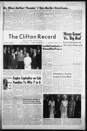 The Clifton Record (Clifton, Tex.), Vol. 76, No. 36, Ed. 1 Thursday, September 23, 1971