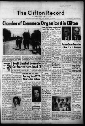 The Clifton Record (Clifton, Tex.), Vol. 76, No. 19, Ed. 1 Thursday, May 28, 1970