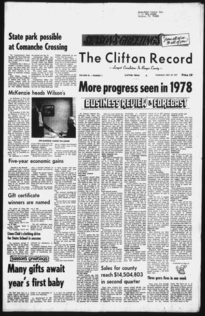 The Clifton Record (Clifton, Tex.), Vol. 83, No. 1, Ed. 1 Thursday, December 29, 1977
