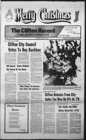The Clifton Record (Clifton, Tex.), Vol. 84, No. 51, Ed. 1 Thursday, December 20, 1979