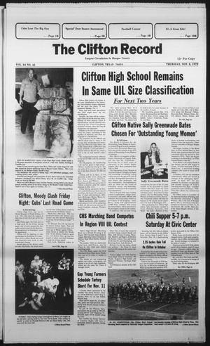 The Clifton Record (Clifton, Tex.), Vol. 84, No. 45, Ed. 1 Thursday, November 8, 1979