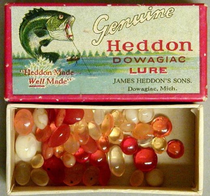 Lure box filled with forty-eight plastic beads] - The Portal to Texas  History