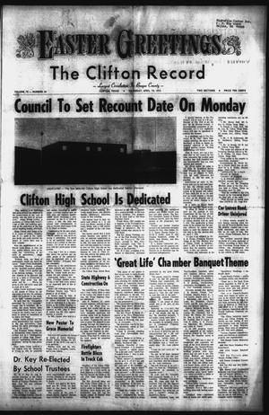 The Clifton Record (Clifton, Tex.), Vol. 78, No. 16, Ed. 1 Thursday, April 19, 1973