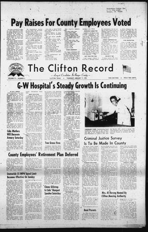 The Clifton Record (Clifton, Tex.), Vol. 79, No. 3, Ed. 1 Thursday, January 17, 1974