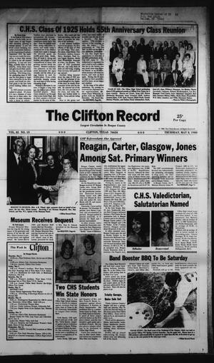 The Clifton Record (Clifton, Tex.), Vol. 85, No. 19, Ed. 1 Thursday, May 8, 1980
