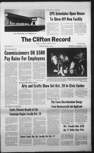 Primary view of object titled 'The Clifton Record (Clifton, Tex.), Vol. 84, No. 41, Ed. 1 Thursday, October 11, 1979'.