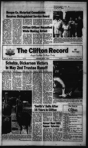 Primary view of object titled 'The Clifton Record (Clifton, Tex.), Vol. 86, No. 19, Ed. 1 Thursday, May 7, 1981'.