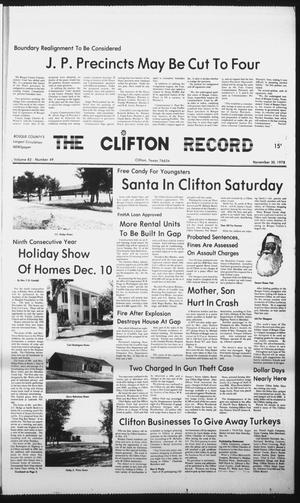 The Clifton Record (Clifton, Tex.), Vol. 83, No. 49, Ed. 1 Thursday, November 30, 1978