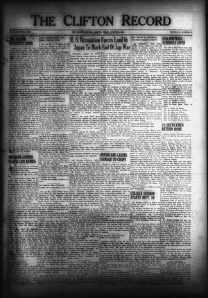 The Clifton Record (Clifton, Tex.), Vol. 51, No. 29, Ed. 1 Friday, August 31, 1945