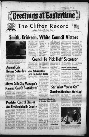 The Clifton Record (Clifton, Tex.), Vol. 79, No. 15, Ed. 1 Thursday, April 11, 1974
