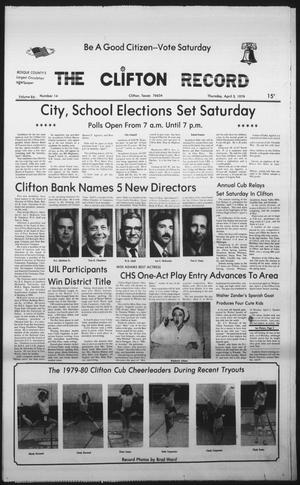 The Clifton Record (Clifton, Tex.), Vol. 84, No. 14, Ed. 1 Thursday, April 5, 1979