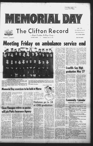 The Clifton Record (Clifton, Tex.), Vol. 81, No. 22, Ed. 1 Thursday, May 27, 1976