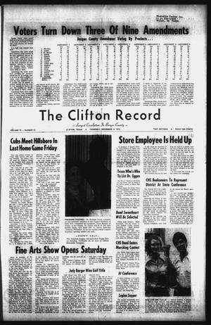 The Clifton Record (Clifton, Tex.), Vol. 78, No. 45, Ed. 1 Thursday, November 8, 1973