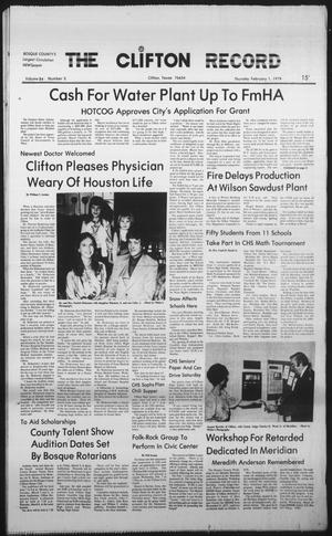 The Clifton Record (Clifton, Tex.), Vol. 84, No. 5, Ed. 1 Thursday, February 1, 1979
