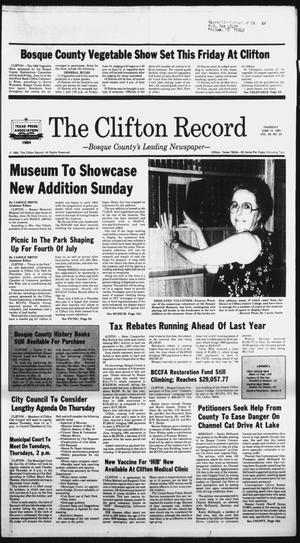 The Clifton Record (Clifton, Tex.), Vol. 90, No. 24, Ed. 1 Thursday, June 13, 1985
