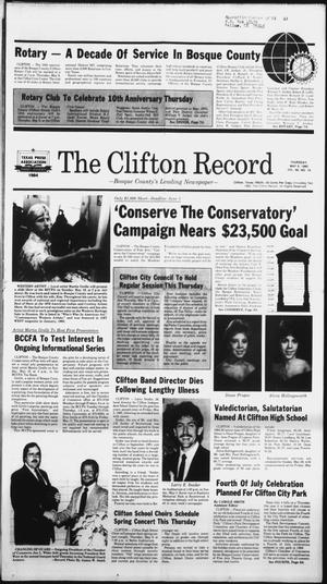 The Clifton Record (Clifton, Tex.), Vol. 90, No. 19, Ed. 1 Thursday, May 9, 1985