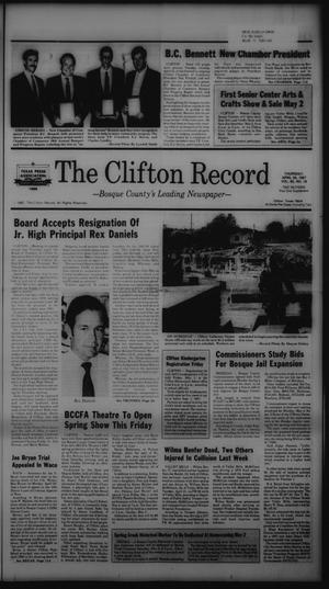 The Clifton Record (Clifton, Tex.), Vol. 92, No. 18, Ed. 1 Thursday, April 30, 1987