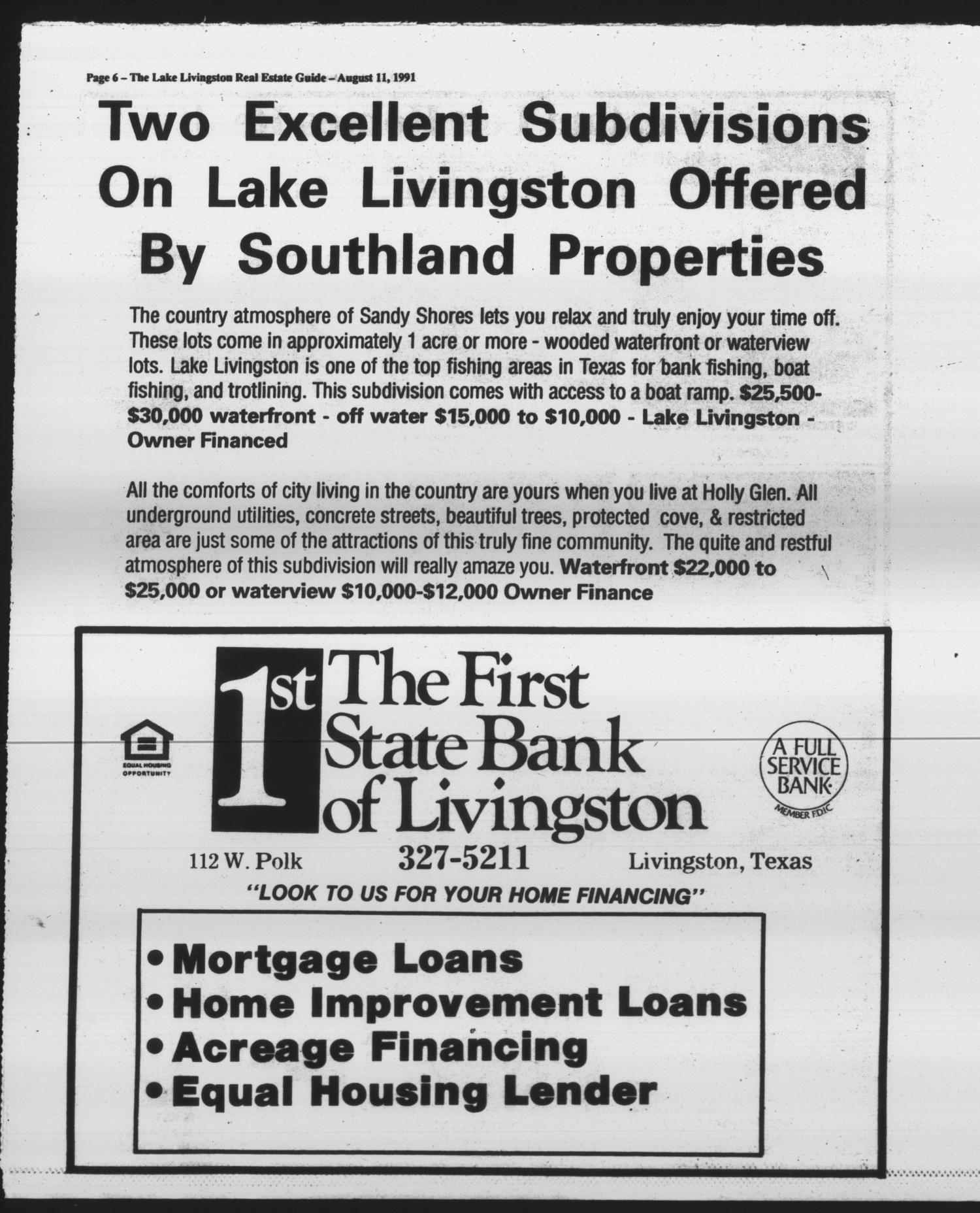 Polk County Enterprise (Livingston, Tex.), Vol. 109, No. 64, Ed. 1 Sunday, August 11, 1991
                                                
                                                    [Sequence #]: 26 of 32
                                                
