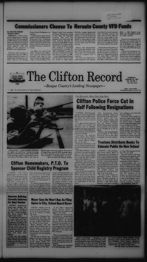 The Clifton Record (Clifton, Tex.), Vol. 92, No. 4, Ed. 1 Thursday, January 22, 1987