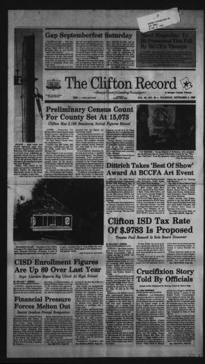 The Clifton Record and Bosque County Tribune (Clifton, Tex.), Vol. 95, No. 36, Ed. 1 Thursday, September 6, 1990