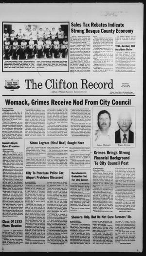 The Clifton Record (Clifton, Tex.), Vol. 88, No. 20, Ed. 1 Thursday, May 19, 1983