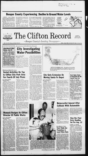 The Clifton Record (Clifton, Tex.), Vol. 90, No. 25, Ed. 1 Thursday, June 20, 1985