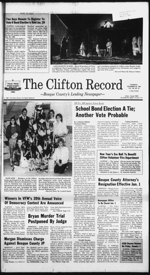 The Clifton Record (Clifton, Tex.), Vol. 90, No. 51, Ed. 1 Thursday, December 26, 1985