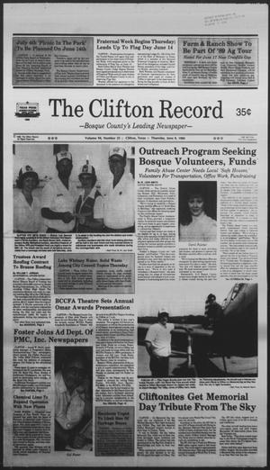 The Clifton Record (Clifton, Tex.), Vol. 94, No. 23, Ed. 1 Thursday, June 8, 1989