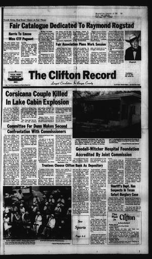 The Clifton Record (Clifton, Tex.), Vol. 86, No. 29, Ed. 1 Thursday, July 16, 1981