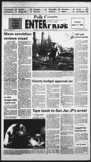 Polk County Enterprise (Livingston, Tex.), Vol. 115, No. 76, Ed. 1 Sunday, September 21, 1997