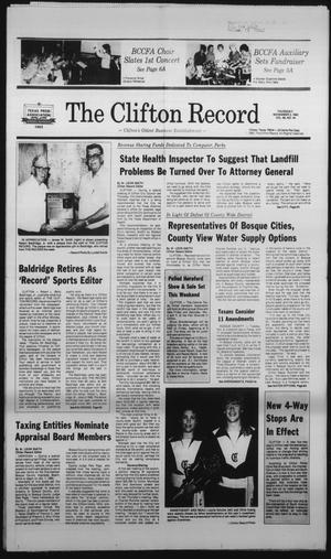 The Clifton Record (Clifton, Tex.), Vol. 88, No. 44, Ed. 1 Thursday, November 3, 1983
