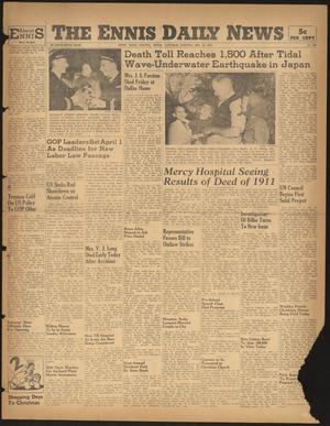 The Ennis Daily News (Ennis, Tex.), Vol. 55, No. 302, Ed. 1 Saturday, December 21, 1946